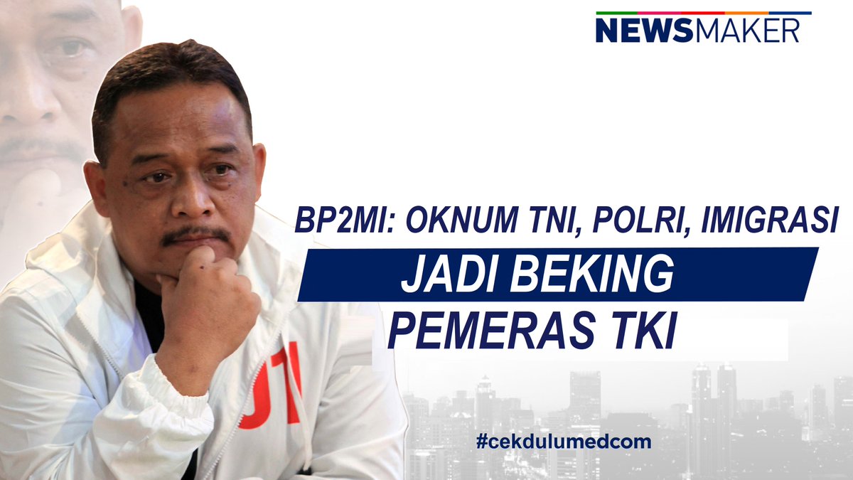 Jalan utk menjadi TKI tdk serta merta mulus, padahal mereka merupakan pahlawan devisa negara. Banyak oknum yg memanfaatkan mereka untuk diberikan janji-janji manis agar dapat bekerja di sejumlah negara dengan syarat menyetorkan sejumlah uang.

Selengkapnya bit.ly/37ZcKQL