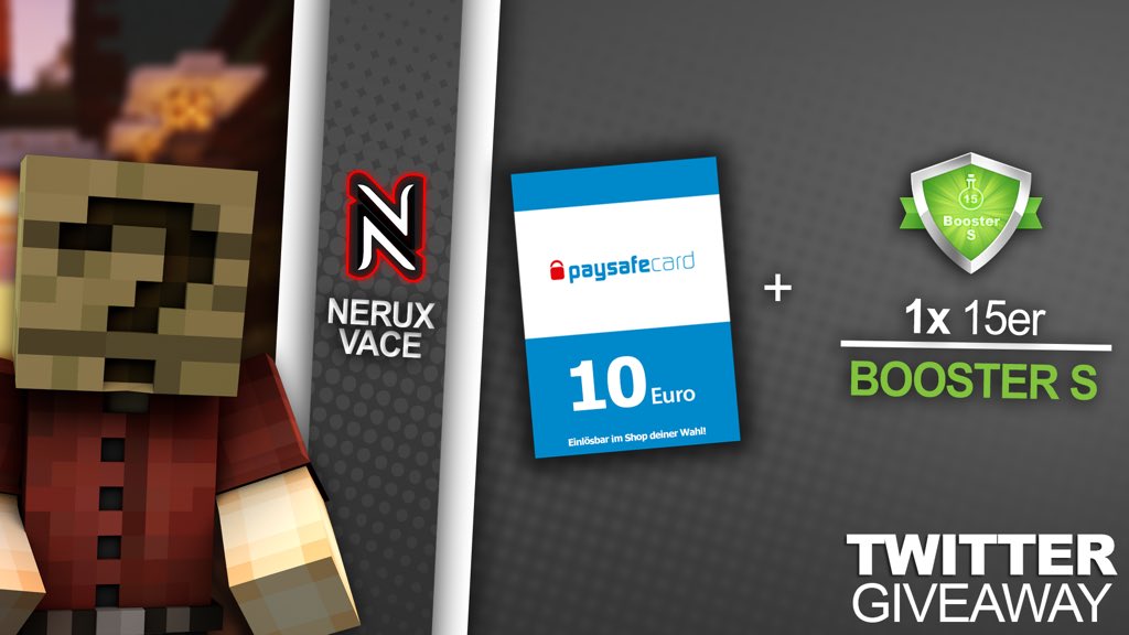 🎁 GEWINNSPIEL 🎁

Heute verlosen wir für die Community:
1x 10€ paysafecard
1x 15er Booster S

Was ihr dafür tun müsst:
▶️ <a href="/NeruxVace/">NeruxVace.de</a>.net folgen ❤
▶️ Tweet retweeten 🔁
▶️ 2 Freunde markieren ✏️

Viel Glück an alle Teilnehmer! 🍀

Ende: 🗓 
▶️ 28.08.2021