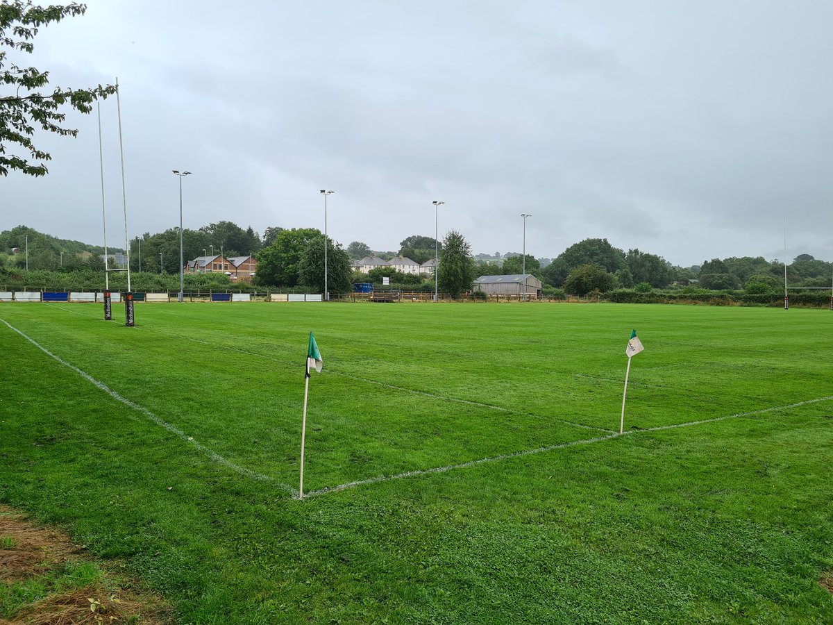 Gwernyfed RFC (@gwernyfedrfc) on Twitter photo Pitch ready for the 1st XV to take on <a href="/DeriRFC/">Deri RFC🐴🐴</a> at the Brian Jones Memorial Field. First home game of the season, and weather's clearing. Come and support the team. #comeonthegreens #greenwhiteandblacks Pitch ready for the 1st XV to take on <a href="/DeriRFC/">Deri RFC🐴🐴</a> at the Brian Jones Memorial Field. First home game of the season, and weather's clearing. Come and support the team. #comeonthegreens #greenwhiteandblacks