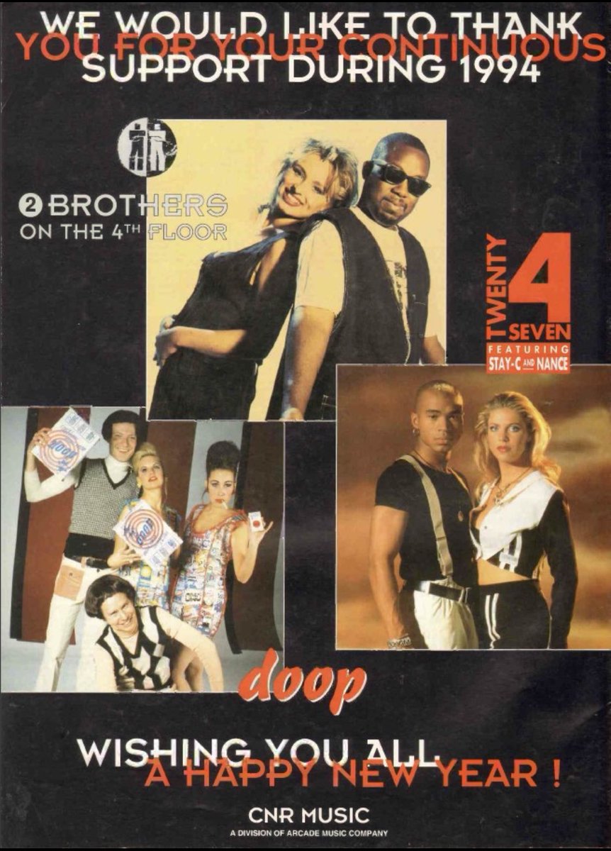 Une vieille afficher sur des groupes hollandais qui ont cartonné en europe #eurodance #2brothersonthe4thfloor #twenty4seven #doop #drock #desray #nancecoolen #staceypatton