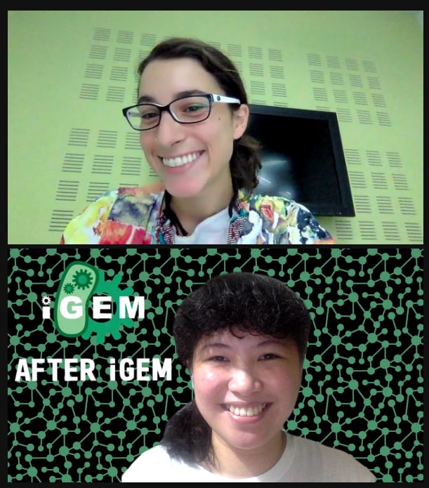 champs_elisa's tweet photo. Last 11th of August, I had the pleasure to meet Mai from @iGEM_TAU! It was nice to finally meet and catch up with you. All the best to your team! 💖🧬⚙️ 
@iGEM @AfteriGEM https://t.co/sF5cCy1sQf