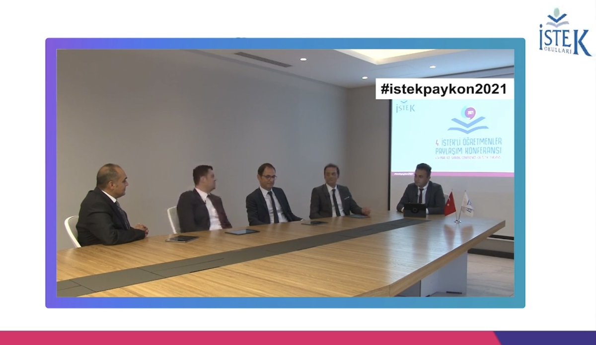 Bu sene 4.sünü düzenlediğimiz ve geleneksel hale gelmiş İSTEK’li Öğretmenler Paylaşım Konferansı ile sizlerleyiz. 

“Salgın Sürecinde Eğitim Dünyası” konulu panelimiz…
#istekpaykon2021