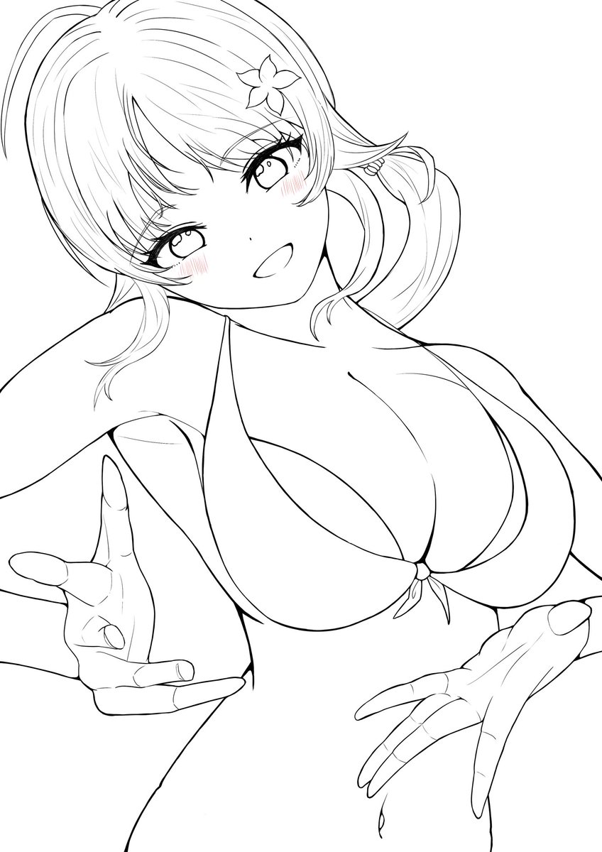 ラフ、色ラフ、線画、塗り https://t.co/T1VTYS4Grk 