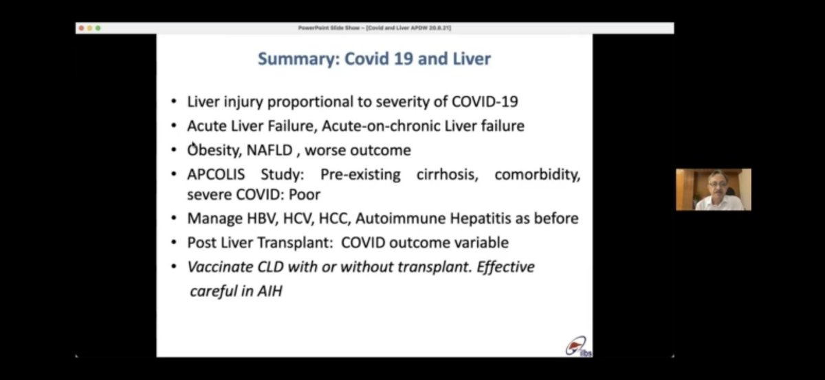 An excellent overview on #COVID-19 and liver #vAPDW2021
