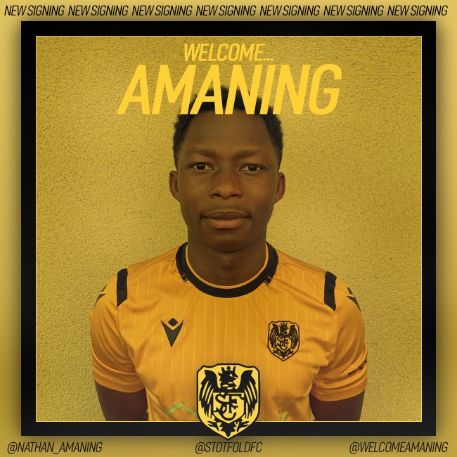 We are pleased to welcome <a href="/Nathan_Amaning/">Nath</a> to the club for the 2021/22 season. The exciting winger joins us from <a href="/cliftonfc1963/">Clifton FC (Omnia Alba)</a> and made his debut in last Saturday’s victory over <a href="/London_Tigers/">London Tigers</a> #welcomeamaning 🟠⚫️