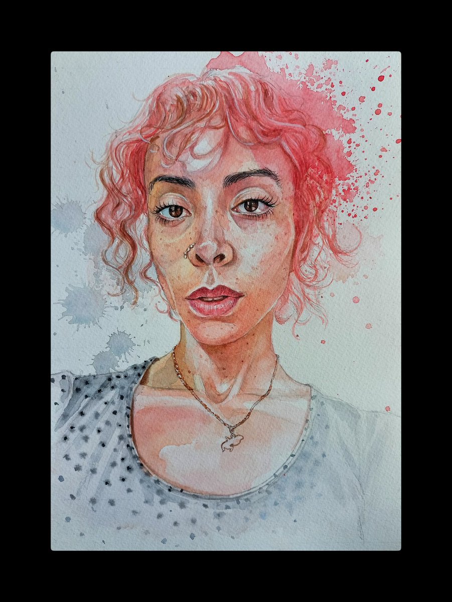 gurutheworker's tweet photo. #portraitpainting #watercolour #art #hezen #musician #music #singer #songwriter #femaleproducer #sarah #sarahezen #pink https://t.co/m6a2tVeXaj
