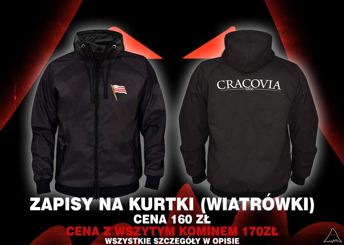 opravcy's tweet photo. Zapisy na nasze kurtki wciąż trwają. Kupując nasze gadżety wspieracie ruch Ultras na Cracovii ⚪️🔴

https://t.co/SIrlGRNkAO https://t.co/9sK7EjmjQz