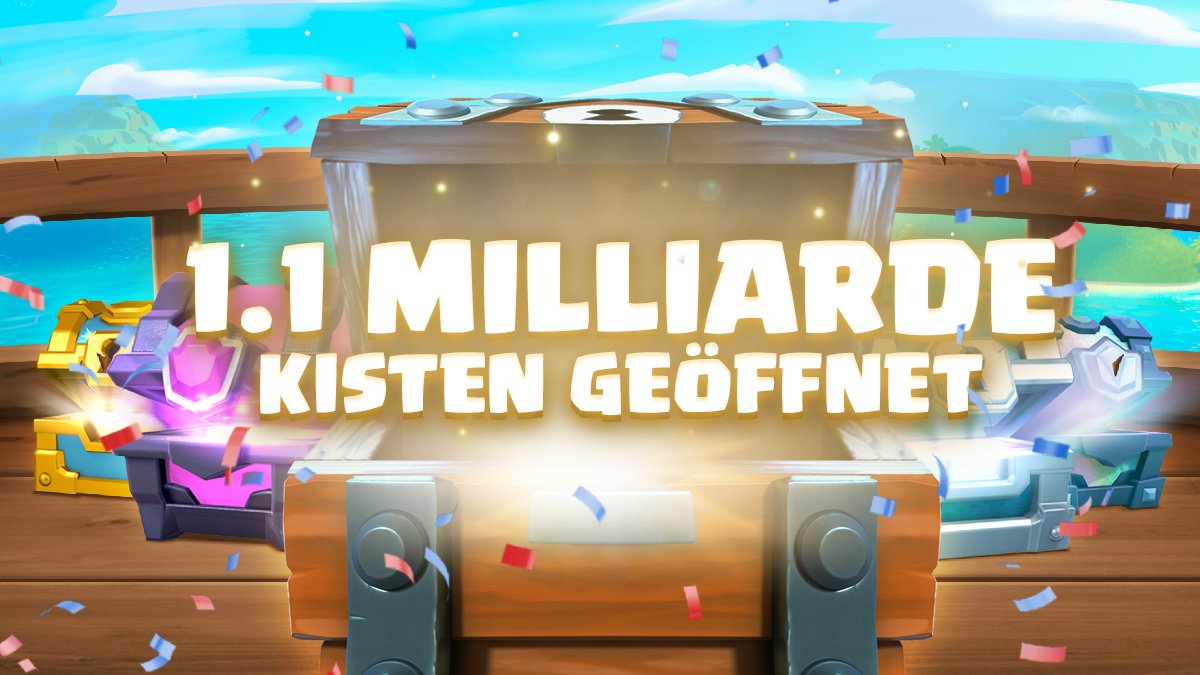 ClashRoyaleDE's tweet photo. 😲 WOW! 🤯
In diesem Monat hat die Community insgesamt so viele Truhen geöffnet!
#FunStats #RoyaleCommunity #Together https://t.co/guSiXA0y2I
