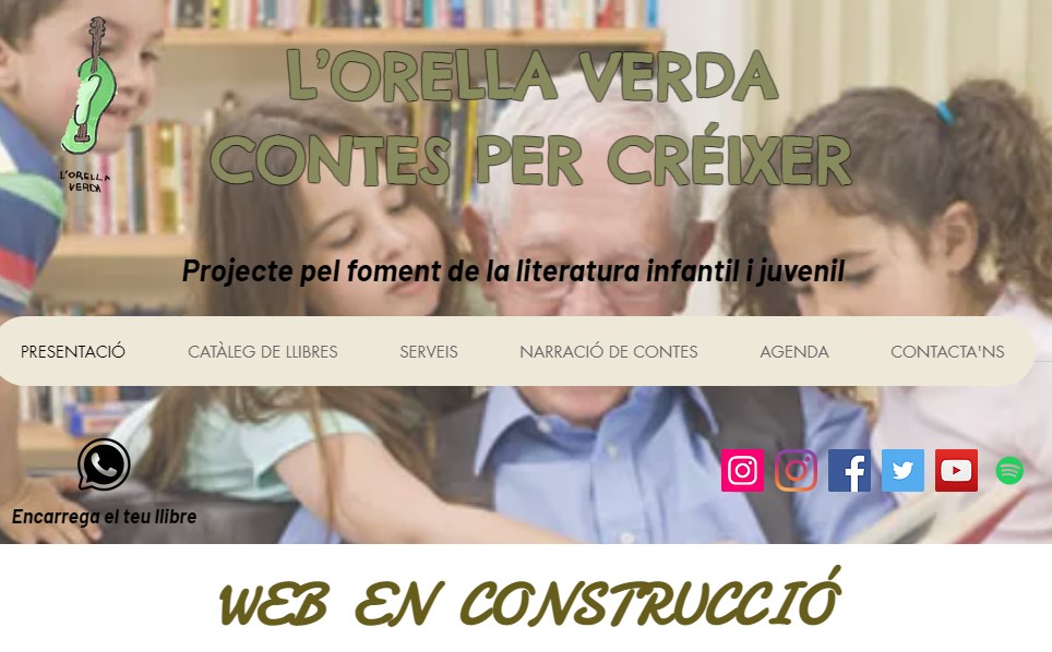 La nova web de l'Orella Verda comença a tenir la seva personalitat. Tot i que encara no és operativa, li podeu donar un cop d'ull:

lorellaverda.com

#nousreptes #lorellaverda #LIJ #narracions
