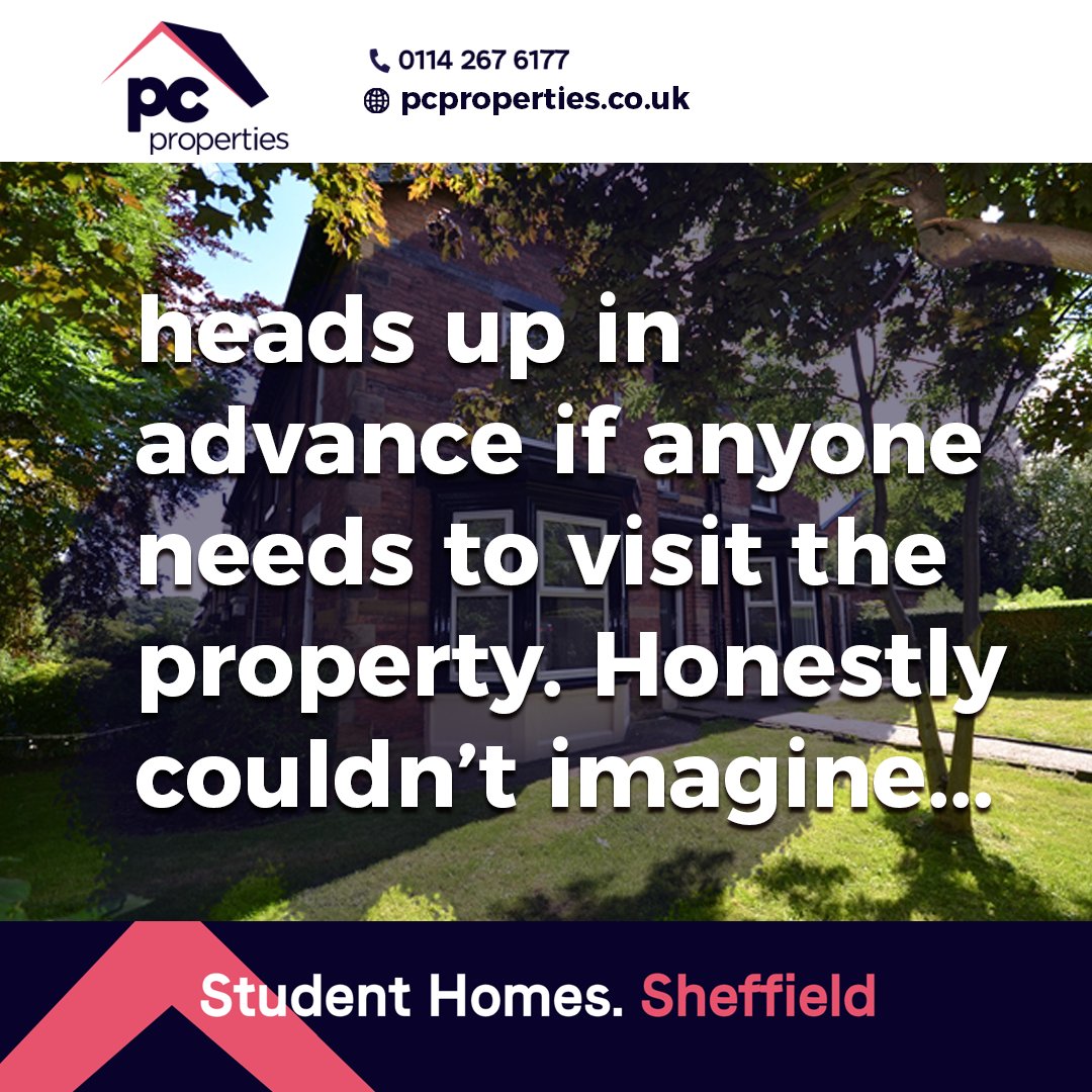 pcpropertiesuk's tweet photo. We really appreciate all the kind words we receive from our tenants. Here is one from Laurence who recently completed tenancy at one of our properties. Thank you!

#studentproperty #sheffieldstudents #studenthousing #studentrentals #studenthouse #studentlife https://t.co/nUvUpkmkkU