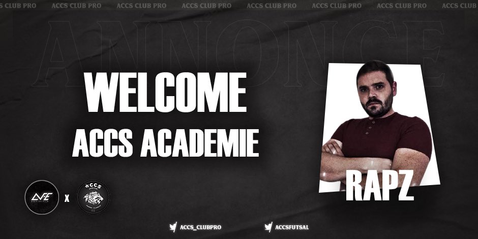 ⚫️⚪️ ➡️ 🦁 <a href="/eSportFA_FR/">ESPORT FOR ASSOCIATIONS</a> 

C’est avec un grand plaisir que nous vous annonçons le lancement de notre équipe académique gérée par <a href="/__Rapz__/">⚽️ Rapz - Prono ⚽️</a> ainsi que son staff 

Activit-e devient ➡️ @ACCS_Academie 

Bienvenue à eux parmis la meute ! 🦁🎮

#LionSpirit #EsportFA22