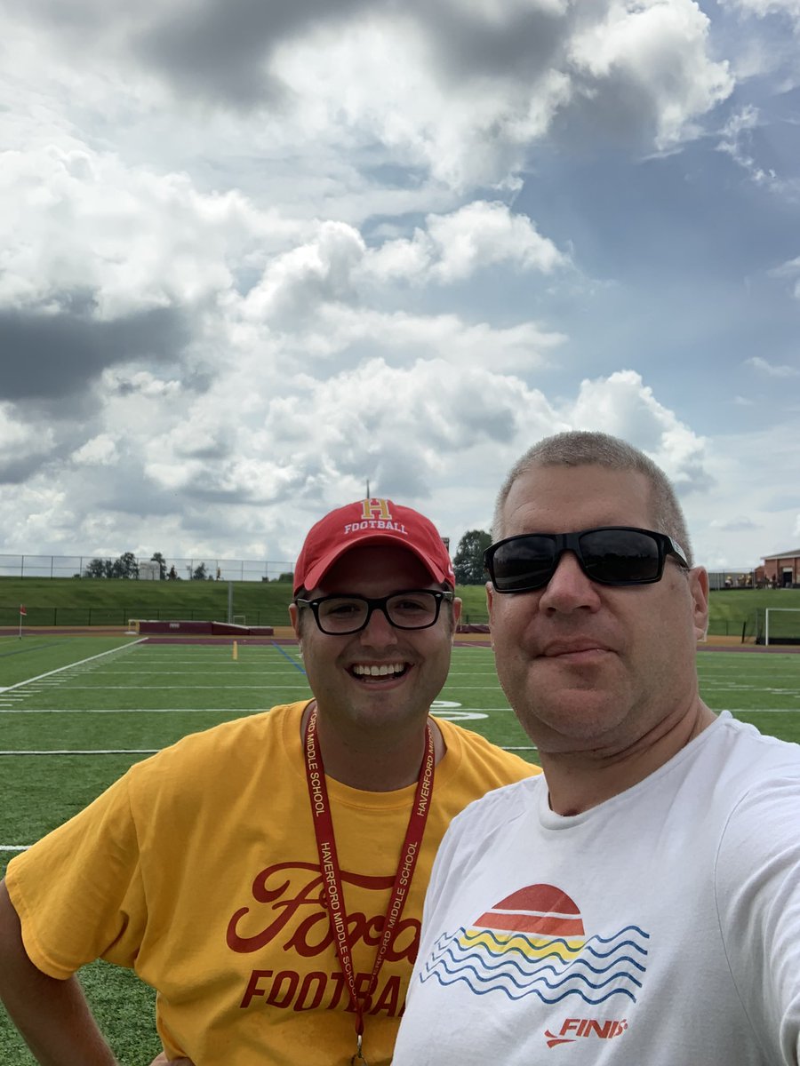 Great seeing <a href="/CoachDoc_HHS/">Luke Dougherty</a> today leading his team &amp; getting it done. Good luck this season