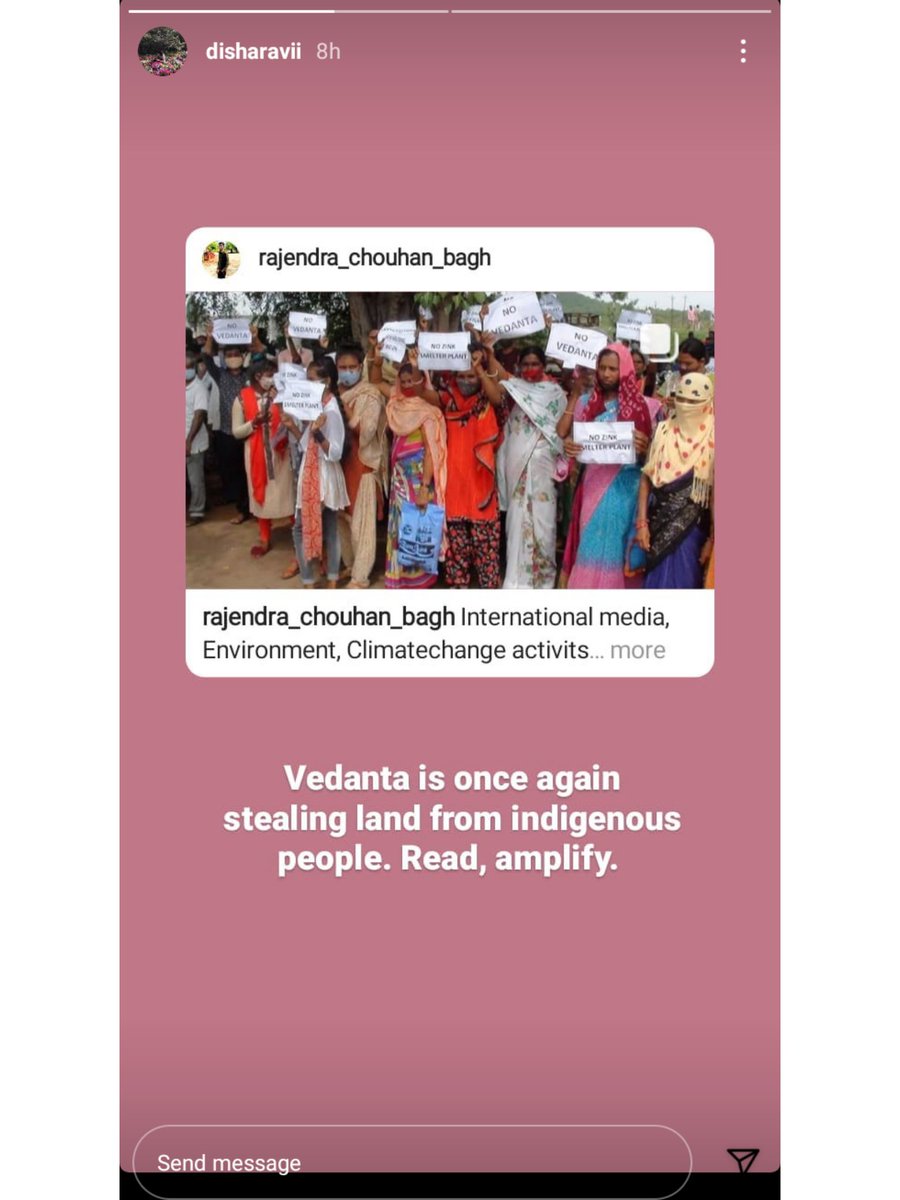 rchouhan_bagh's tweet photo. thankyou verymuch @disharavii
media is not covering the news of their protect against Vedant zink plant in GJ.
please checkout #Vedanta_Go_Back #Save_Doswada. if possible, please help them. plant vll destroy tribal people's land.
@GretaThunberg
@FFFIndia @Fridays4future @IEIFW https://t.co/zhm1xwgXn1