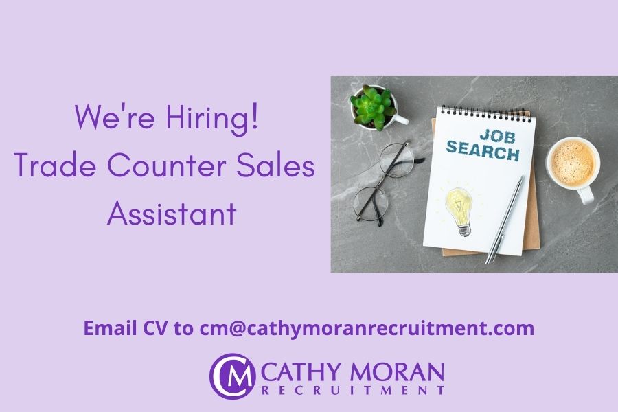 #Jobalert #Derryjob #derry #Londonderry P/T Trade Counter Sales Assistant. New job opportunity for experienced person with a background in either retail, wholesale,a food company or hospitality.
Interested email CV to Cm@cathymoranrecruitment.com #jobfairy #Legenderry