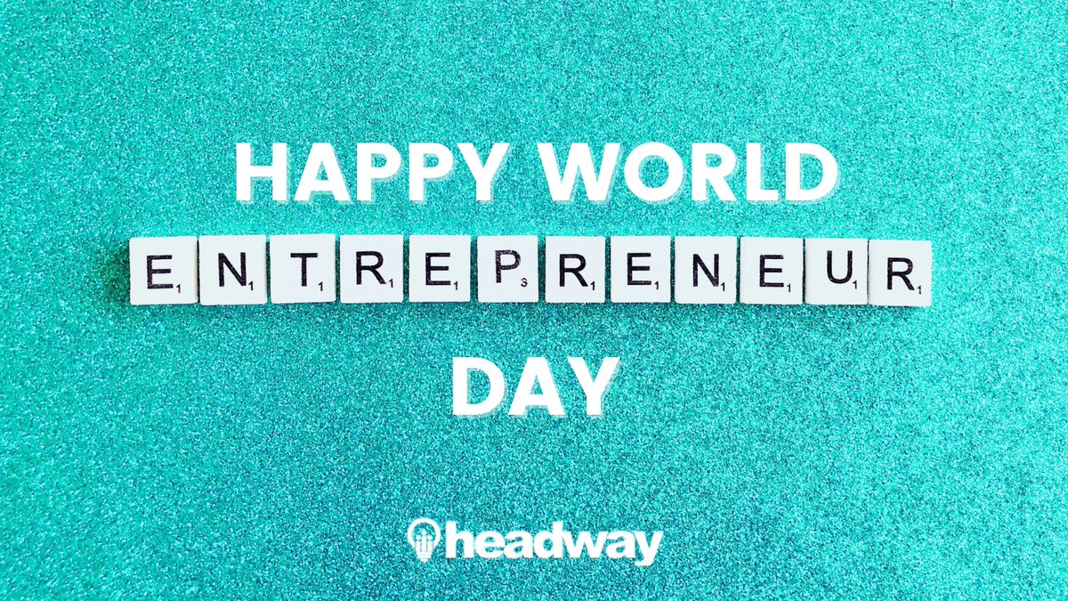 HeadwayPlatform's tweet photo. Happy World Entrepreneur's Day! 👩🏽‍💻👨🏻‍💻🧑🏼‍💼👨🏿‍💼

Today we celebrate you and all your accomplishments! You've made it this far! 
Be proud! 
Keep Pushing!

#WorldEntrepreneursDay #Entrepreneurship #Celebrate https://t.co/64RWZaWvtx