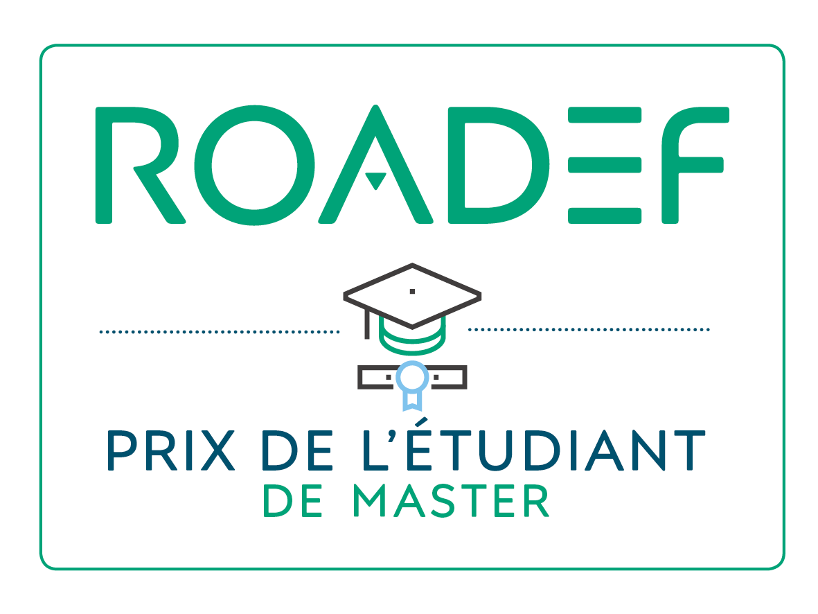 roadef's tweet photo. L'édition 2021 du prix de mémoire de master en RO/AD de la ROADEF est lancée !
Date limite de candidature : dimanche 17 octobre 2021
Plus d'informations ici : https://t.co/pkrG9MGm0V
#roadef https://t.co/hmz1qnEisc