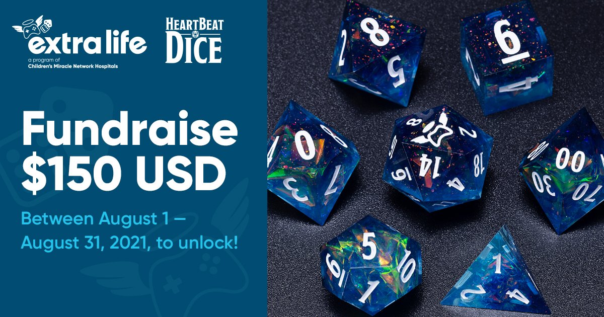 ExtraLife4Kids's tweet photo. Our August incentive is lookin' SHARP! Have you unlocked yet? There is still time! Raise $150 USD August 1 — August 31, 2021. https://t.co/S7eBneci9P