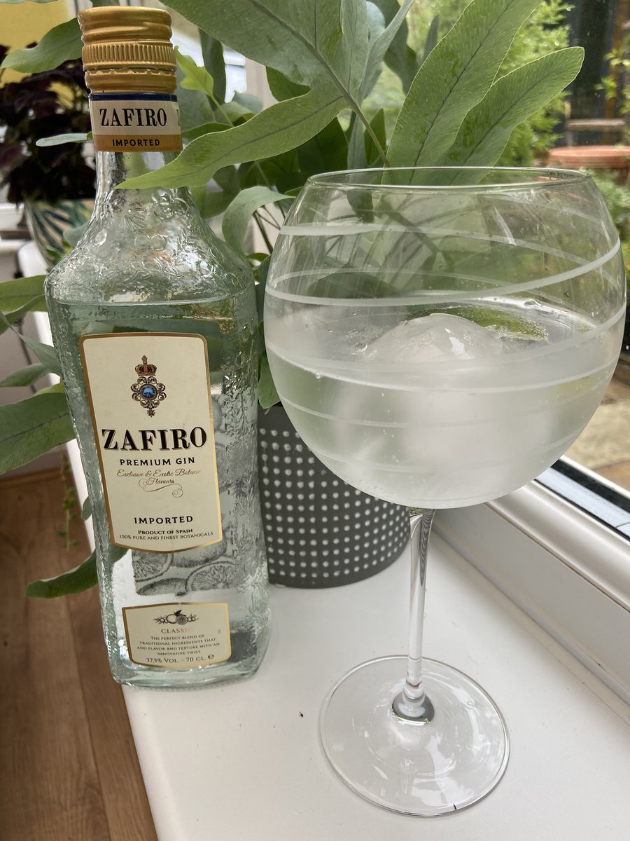 From <a href="/bodegaswilliams/">Williams&Humbert</a> comes the delicate, yet very enjoyable #Zafiro distilled in #Jerez
Gentle lemon notes with plenty of #juniper and a touch of #vanilla 
A great newcomer for me #ginlovers
#YouDeserveSpain #Spain 
Available <a href="/amazon/">Amazon</a> but currently out of stock <a href="/MasterOfMalt/">Master of Malt</a>