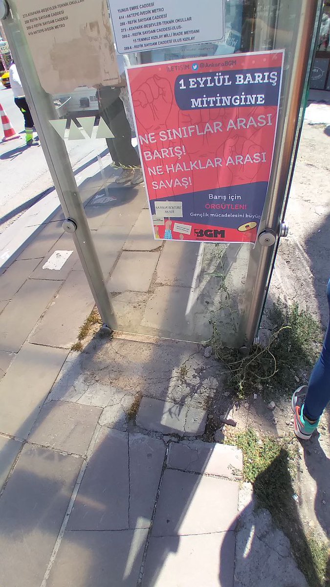 | KEÇİÖREN

"Ne Sınıflar Arası Barış, Ne Halklar Arası Savaş!"

Kayyımlara karşı özerk-demokratik üniversite için 1 Eylül de Barış Mitingi'nde buluşuyoruz.

🗓1 Eylül Çarşamba 
⏰17.30
📍Tandoğan Meydanı