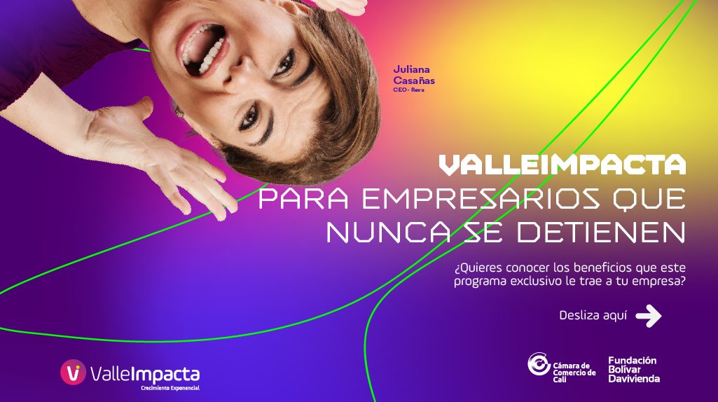 camaracali's tweet photo. ¿Sabías que en #ValleImpacta puedes generar conexiones con vehículos de financiamiento para tu #empresa? ¡Conoce este y más beneficios de nuestro programa🤩! Inscríbete👉 https://t.co/EK1rh10eOh https://t.co/rmEwrruJKs