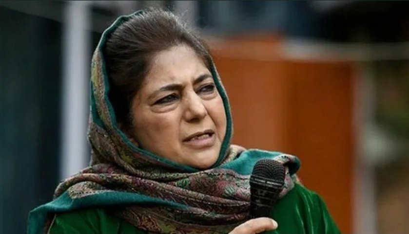 MeghUpdates's tweet photo. Talban has overthrown America; Don't test our Patience: Mehbooba Mufti warns Govt of India https://t.co/iaCDvlFexK
