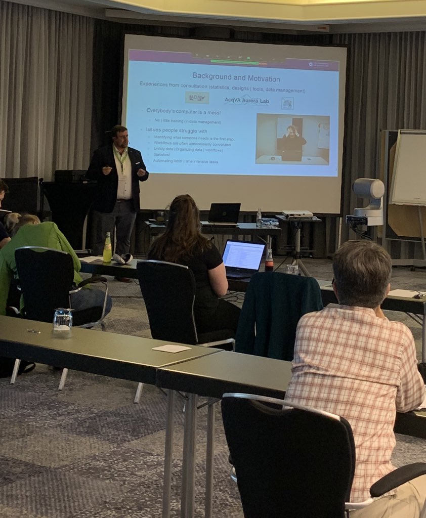icame42's tweet photo. We're excited for the last plenary here by @ronautic motivated by the messiness of everyone's computers. How can data management, programming and reproducability be improved? #ICAME42 https://t.co/rBQH8ReXXp