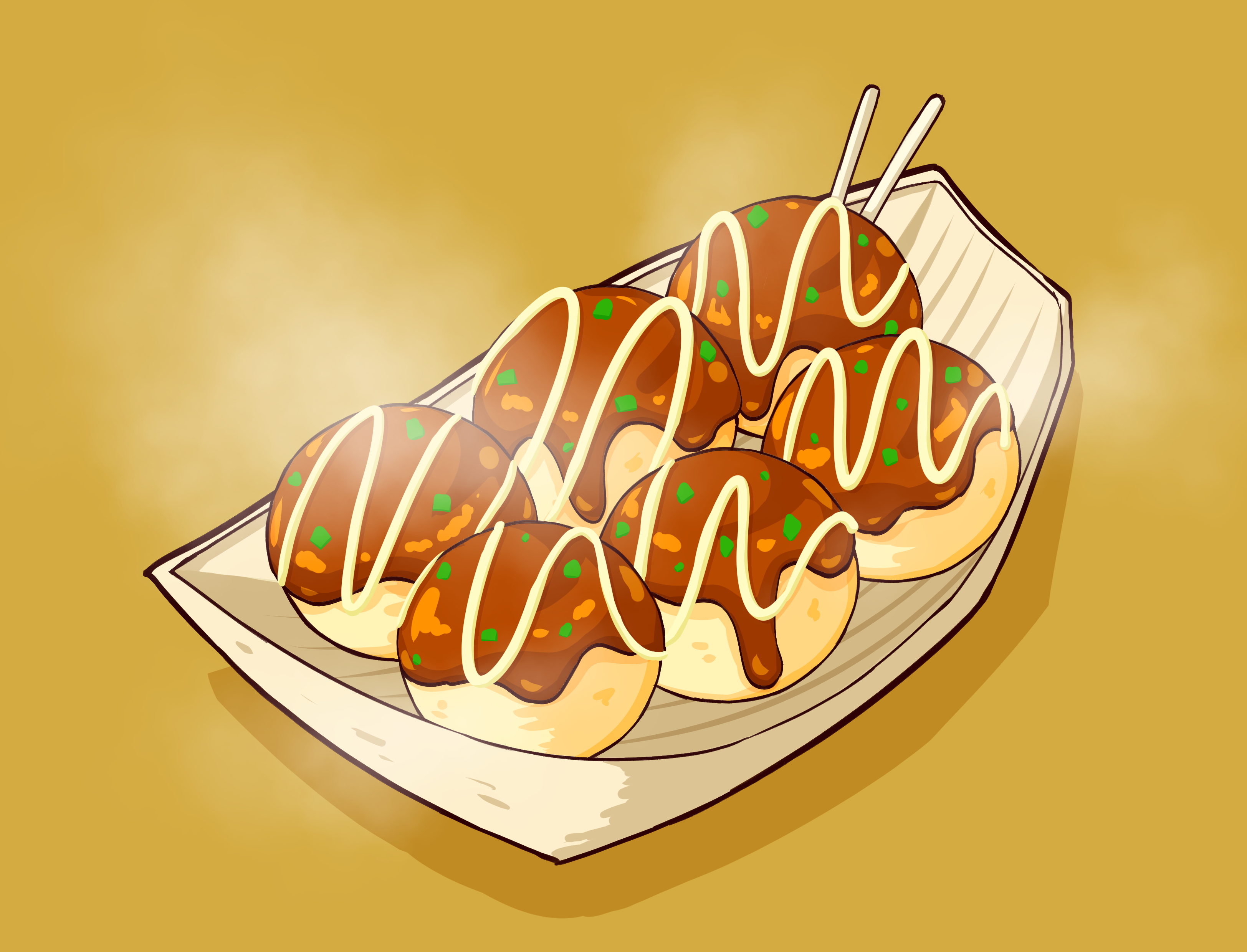 ライアーアルカロイド あまり時間がなかったので 少し簡単にたこ焼きを描きました イラスト タコパーの日 落書き 食べ物イラスト 絵描きさんと繋がりたい イラスト好きな人と繋がりたい T Co Ycba0xpabu Twitter