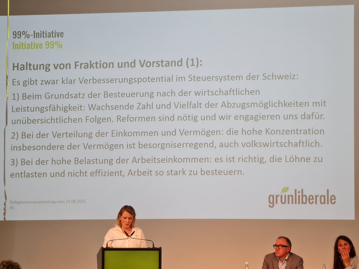LorenzIlg's tweet photo. Heute hat die #DVglpCH der @grunliberale mit 139 NEIN zu 6 JA (bei 3 Enthaltungen) die #Parole gegen die @99prznt-Initiative der @JusoSchweiz #Steuerinitiative #99prozent beschlossen.
#EsistZeit für #Individualbesteuerung und weitere Verbesserungen des #Steuersystems #Schweiz https://t.co/7AfJAGMIIi