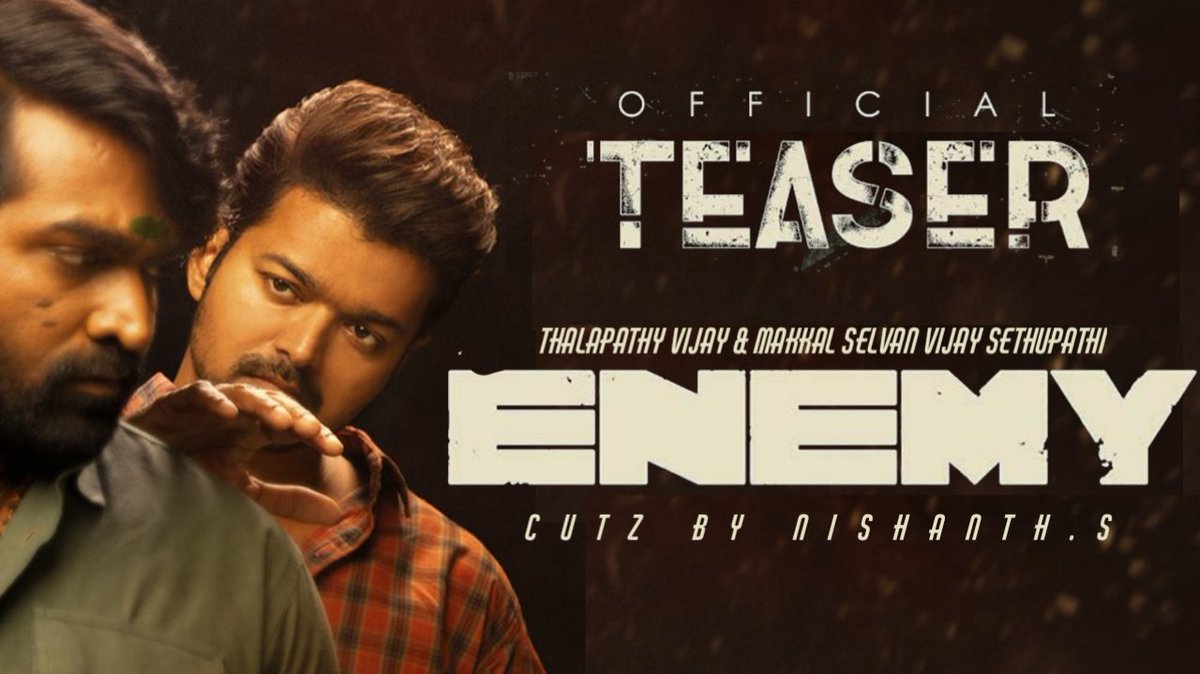 Nishanth_Offcl's tweet photo. Out Now : https://t.co/ub4aFRjh61 | @actorvijay | #Beast #ENEMY #EnemyTeaser #BeastFirstSingle @VijaySethuOffl #ThalapathyVijay https://t.co/C41snbcX54