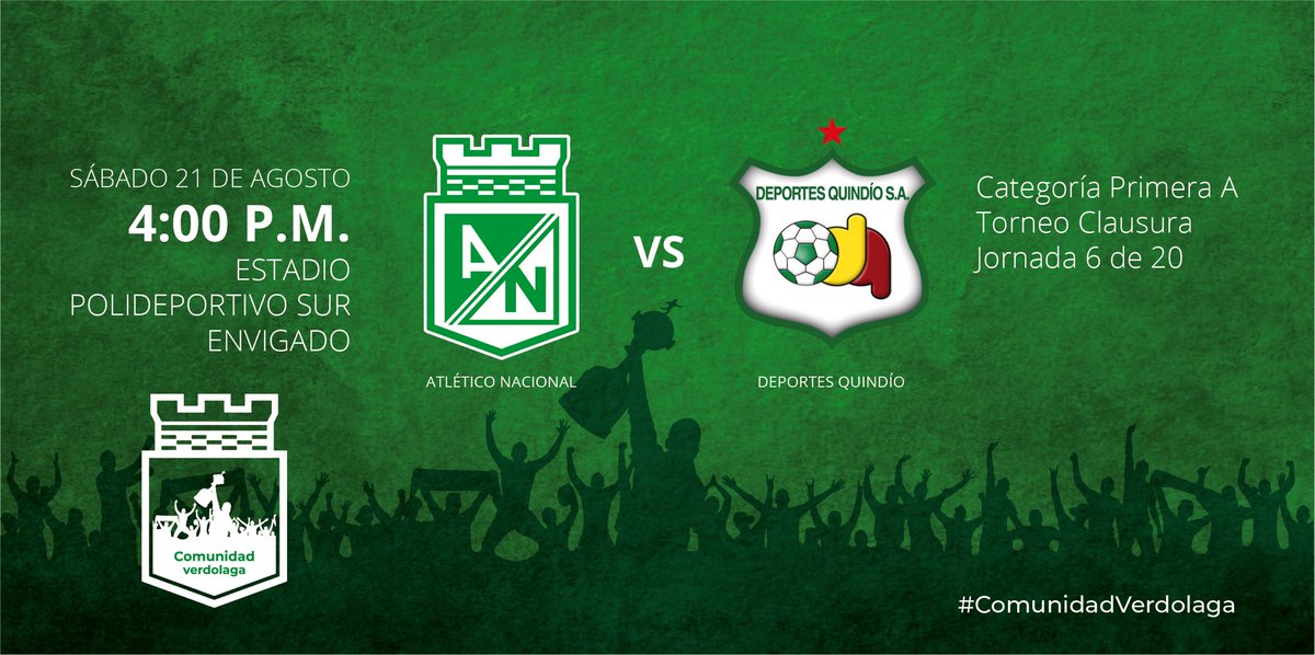 Hoy estamos de fiesta, juega <a href="/nacionaloficial/">Atlético Nacional</a> vamos todos juntos, la hinchada y los jugadores…….