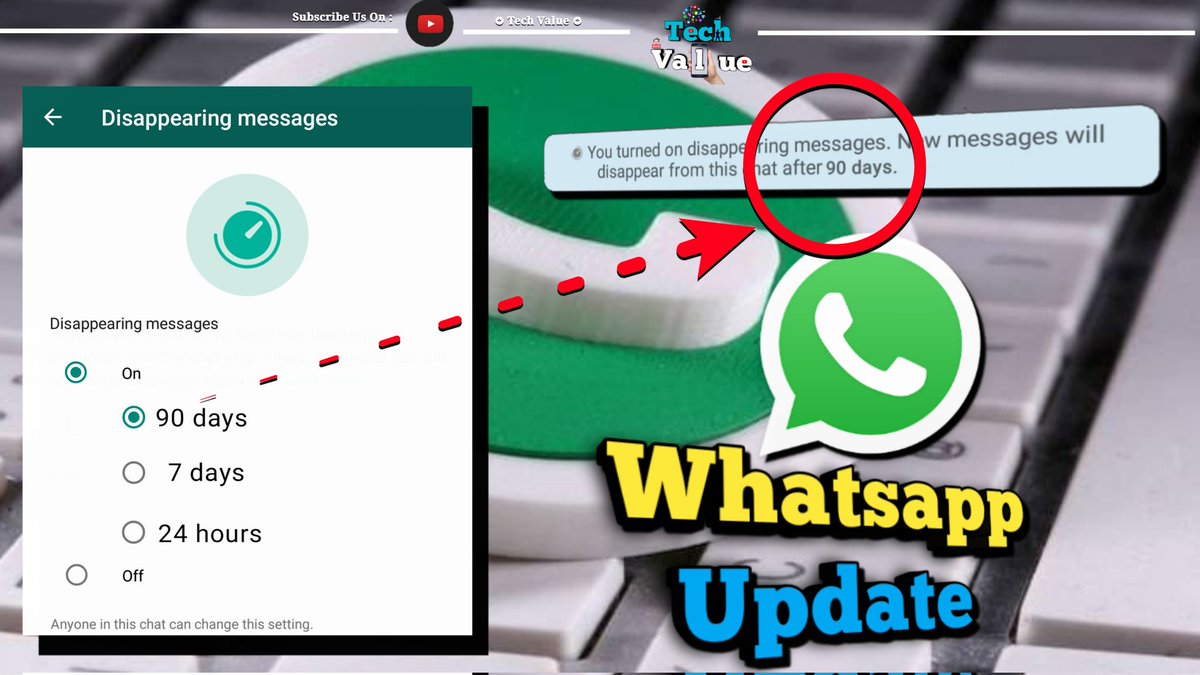 Dksview's tweet image. 👌 Whatsapp Disappearing Message new options | Tech Value | 90 days , 7 Days and 24hrs 💥

youtu.be/W8DAjyTYnw8

💥 #Whatsapp #DisappearingMessage #ViewOnce #TechValue #Disappearing #Message #WhatsappUpdate ✅
