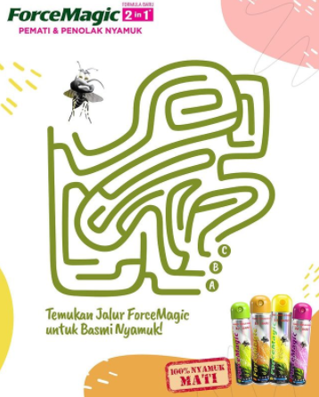 Yuk temukan jalur terbaik agar ForceMagic bisa basmi nyamuk!

Mau beli ForceMagic? Klik linktr.ee/forcemagic sekarang dan dapatkan promo menariknya!
