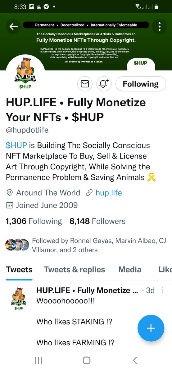 CDslisay's tweet photo. @hupdotlife @CryptoTalkzInfo What is the advantage to using $HUP over the other tokens and NFTs 

@BogotaCharles
@mik_logan
@patricia_flower https://t.co/OZjM2M0PvF