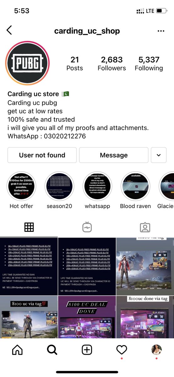 Muhamma17512355's tweet photo. This is totally fake i experience i send easy paisa but still not send me any thing this type of people is theft where are the law and the police #pubguc #cardinguc #crackdowncarding # https://t.co/C9GUBfgAbZ