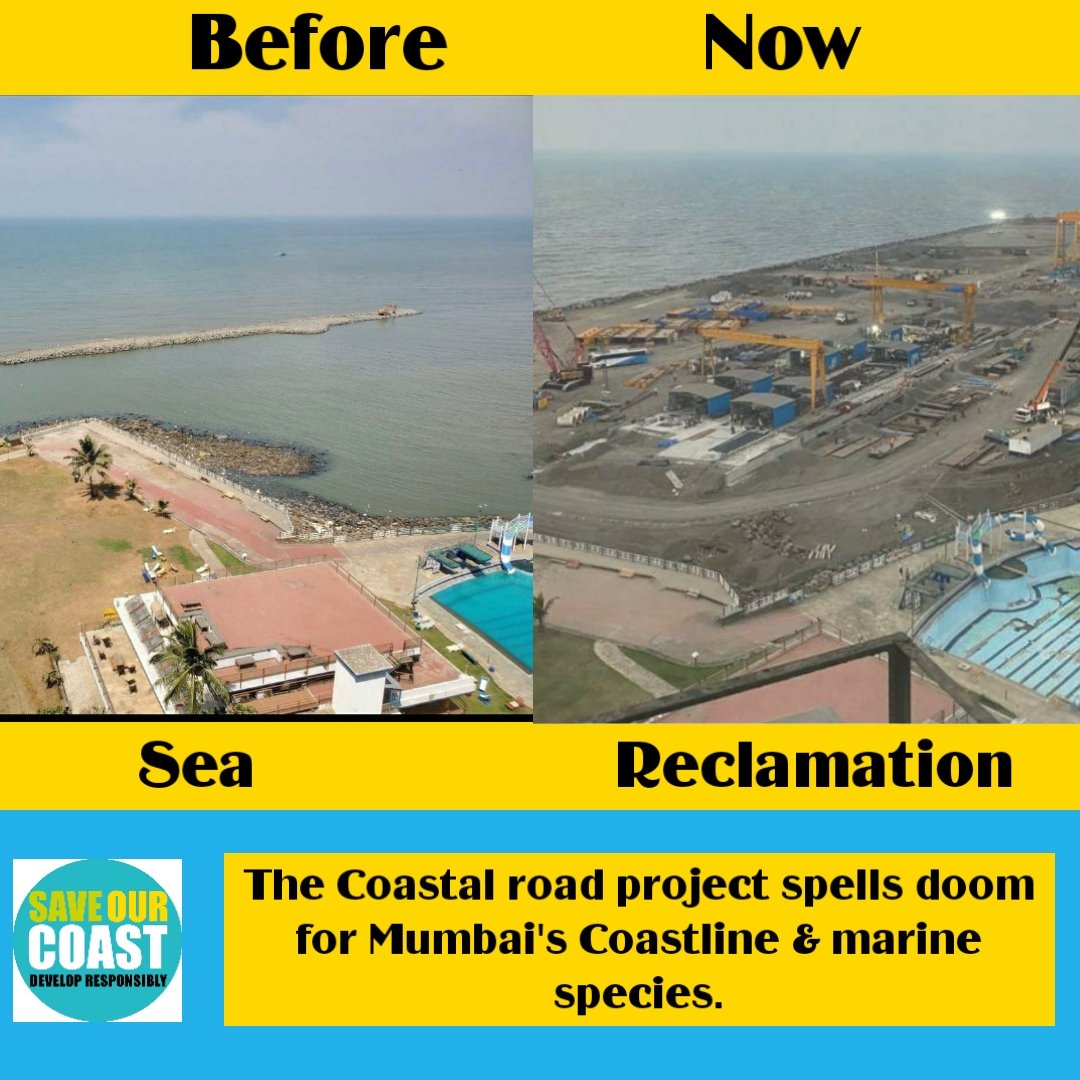 Save Mollem | ❌Amka Naka Double Tracking❌ (@savemollemgoa) on Twitter photo The Mumbai Coastal Road project will irreversibly alter Mumbai's coastal morphology, biodiversity and the city's potential to mitigate climate change impacts like extreme flooding.
#RestoreMumbaiCoast
#StopCoastalRoad
<a href="/CMOMaharashtra/">CMO Maharashtra</a> <a href="/AUThackeray/">Aaditya Thackeray</a>
<a href="/supriya_sule/">Supriya Sule</a> <a href="/AslamShaikh_MLA/">Aslam Shaikh, INC 🇮🇳</a> The Mumbai Coastal Road project will irreversibly alter Mumbai's coastal morphology, biodiversity and the city's potential to mitigate climate change impacts like extreme flooding.
#RestoreMumbaiCoast
#StopCoastalRoad
<a href="/CMOMaharashtra/">CMO Maharashtra</a> <a href="/AUThackeray/">Aaditya Thackeray</a>
<a href="/supriya_sule/">Supriya Sule</a> <a href="/AslamShaikh_MLA/">Aslam Shaikh, INC 🇮🇳</a>