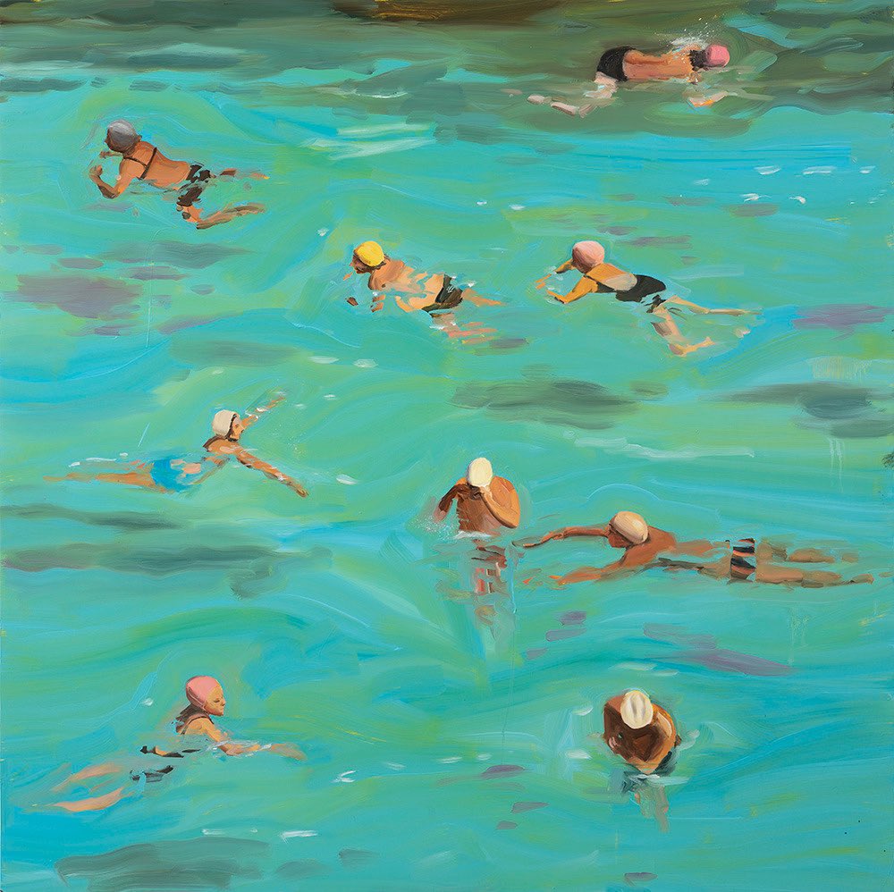 soysauuce's tweet photo. Swimmers, Anna Bjerger, 2019 https://t.co/QyksDWKyj5