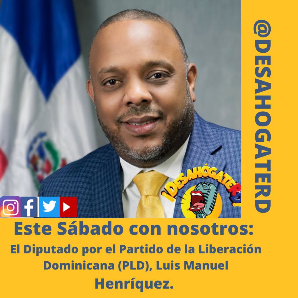 RDDesahogate1's tweet photo. ¡Buenos Días!, 

Hoy sábado 21 de agosto nuestra cabina estará ON FIRE 🔥. 

Dos horas con un contenido único e innovador. Participación de @YomarePolanco, @LuisHenriquez28 y @PedroBotelloRD.

¡Sintonízanos!
Sab. (5p.m., a 7p.m.)
#DesahogateRD #DesahogoRD #ZolFm1065 @ZOLFM1065 https://t.co/g8GaYmTfJE