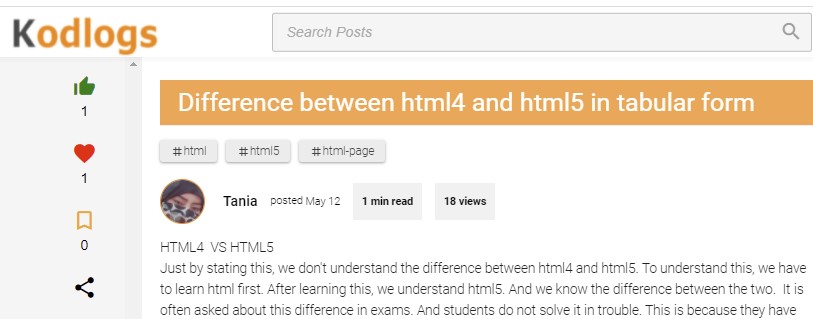 CoderLegion1's tweet image. Difference between html4 and html5 in tabular form
kodlogs.com/blog/8826/diff…
#html #html5 #htmlpage