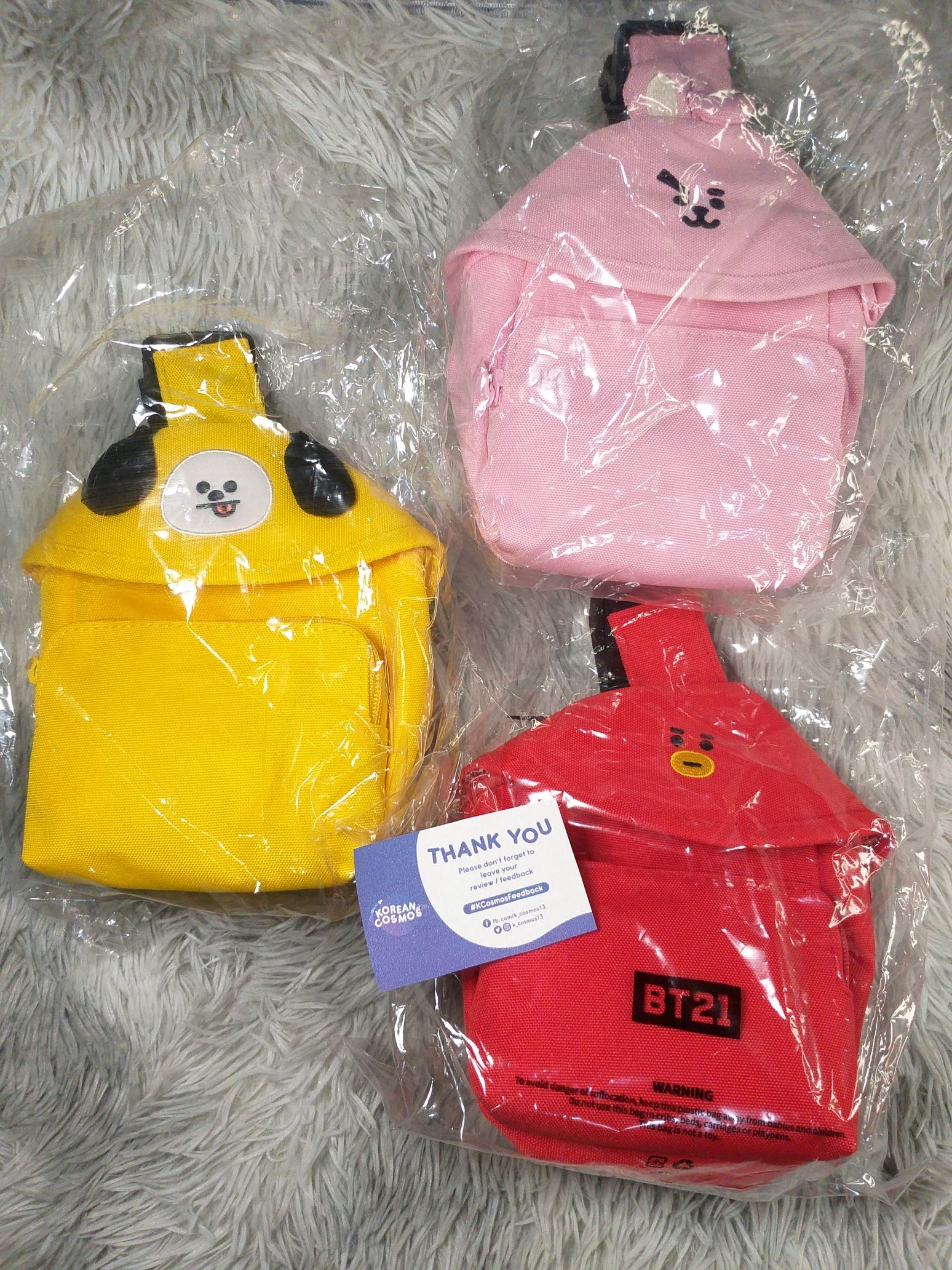 Tata & Cooky BT21 Mini Crossbody Pouch