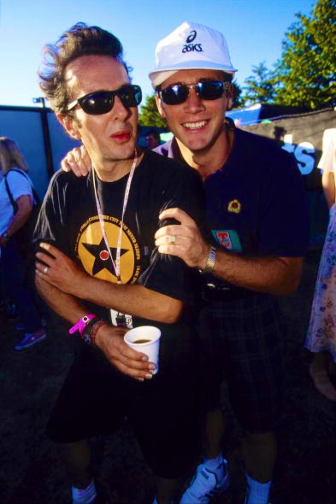 Happy heavenly birthday to Joe Strummer seen here meeting Super Ally at T in the Park 