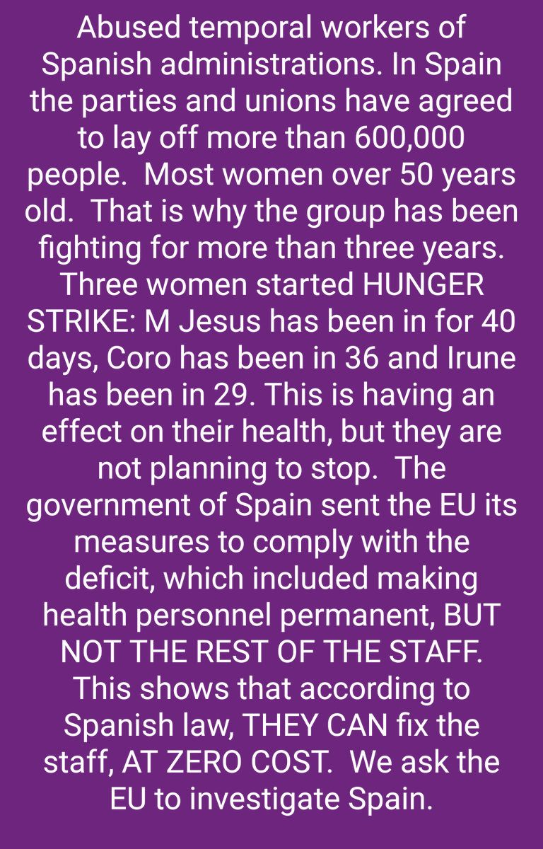 @vonderleyen ❌NO European funds for Spain. 
👎.@sanchezcastejon and .@mjmonteroc DO NOT apply directive 1999/70 or the judgments and orders of the @EUCourtPress
. @MinPres
. @vonderleyen
. @NicolasSchmitEU
. @VDombrovskis
#SpainTemporaryHelp 
#FijezaYaEsConstitucional
#NoIcetazo
