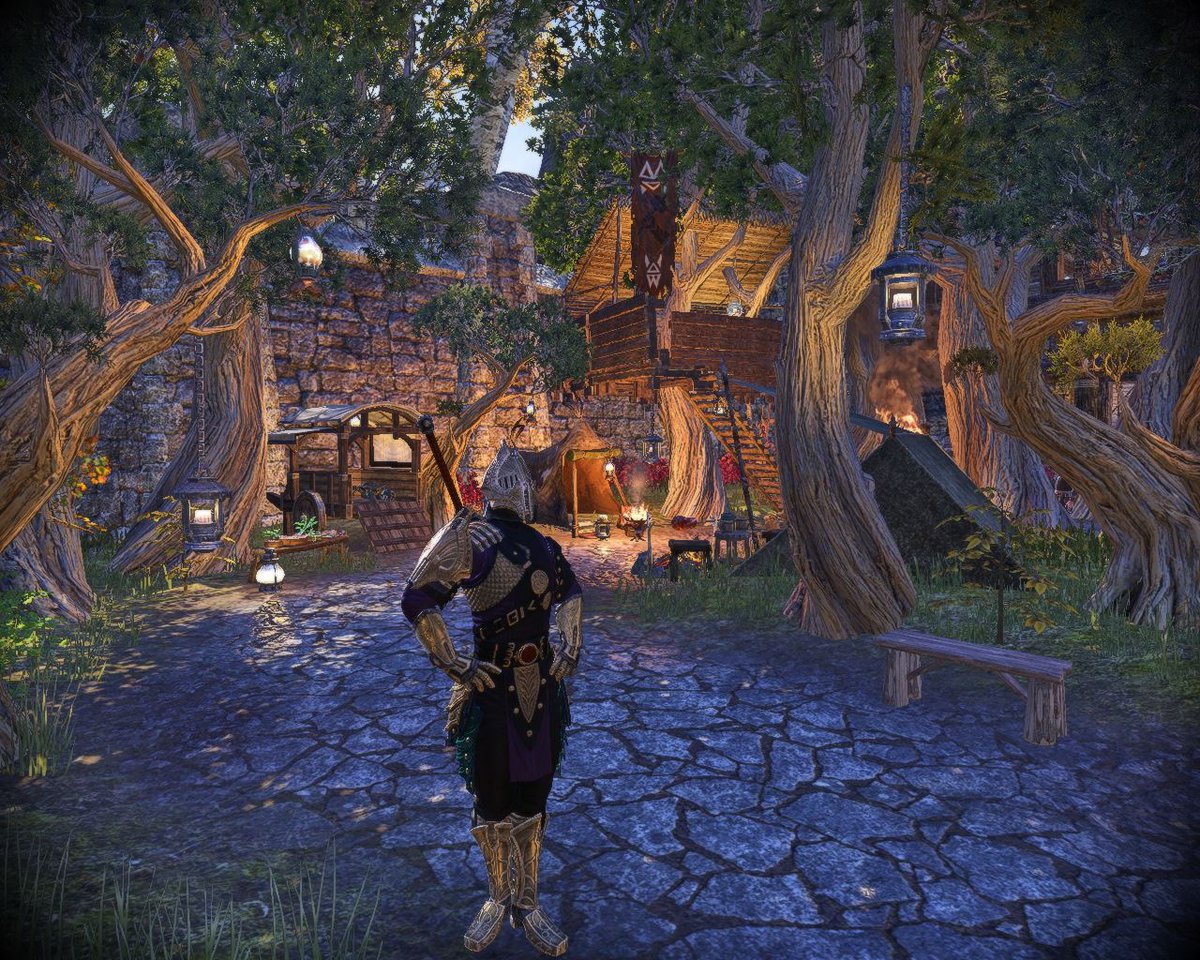 毒うつぎ on Twitter "ESOハウジング、うちのノルド父娘の家。"