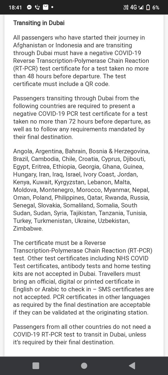 DeyShrestha's tweet photo. @EmiratesSupport Hello  I have a transit in Dubai for 2 hours and as in your website india is not mentioned for rtpcr so is it true and do we need to have antigen test done 4hrs prior to the departure?  Plz make it clear 🙏
 website link https://t.co/YTuFZeFOJI https://t.co/V8SLobg4Hy
