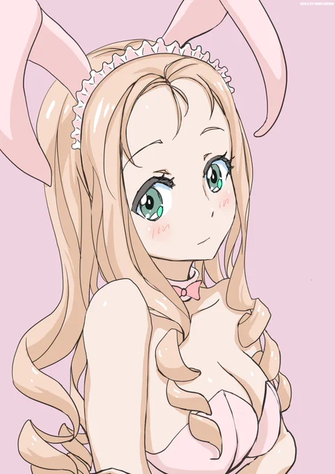 再掲
白バニーのマリー様
#バニーの日 #garupan 