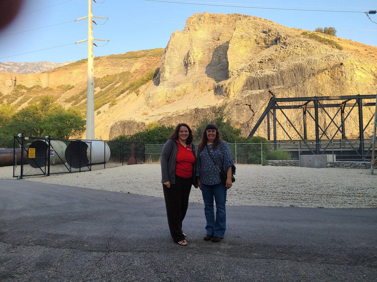 AngelGebeau's tweet photo. Representing @WIAWWA at the Regional Officers Meeting in Utah with Annette Stenzel our evening entertainment- hydroelectric plant tour. I am a happy water geek ❤ #SectionSharing @awwa https://t.co/wUTJ3JVpEF