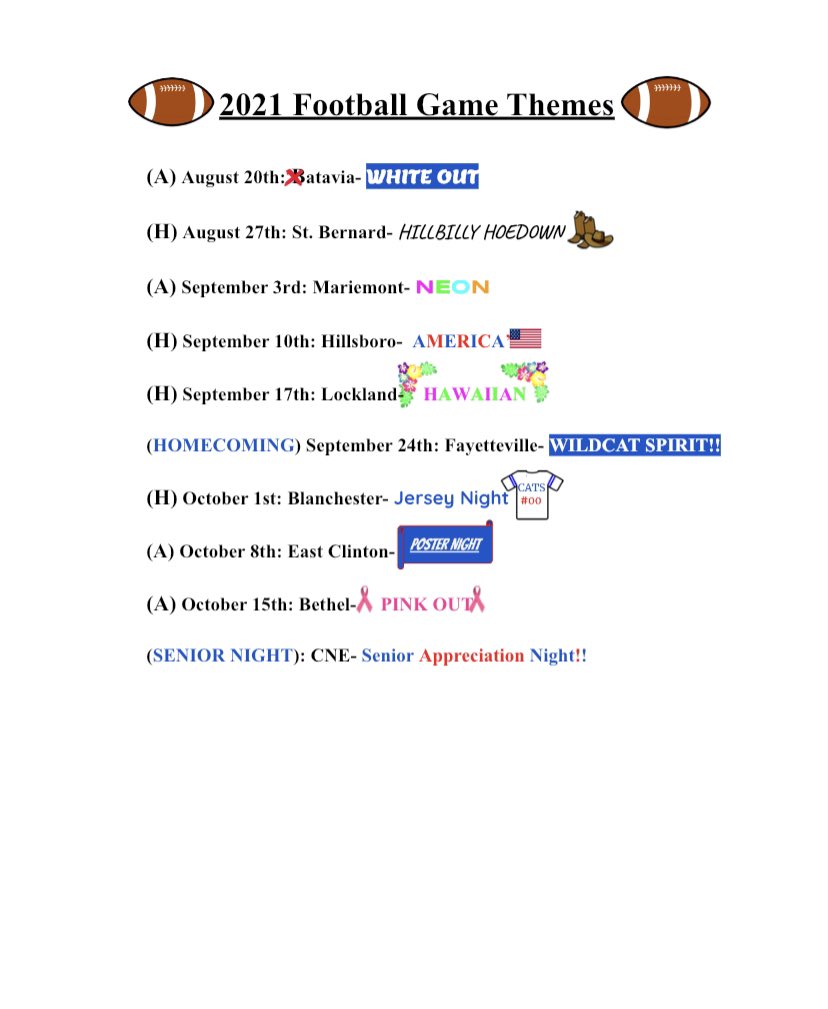 BurgStudentSec's tweet photo. The themes for this year!💙 https://t.co/hhQw6mJ1KW