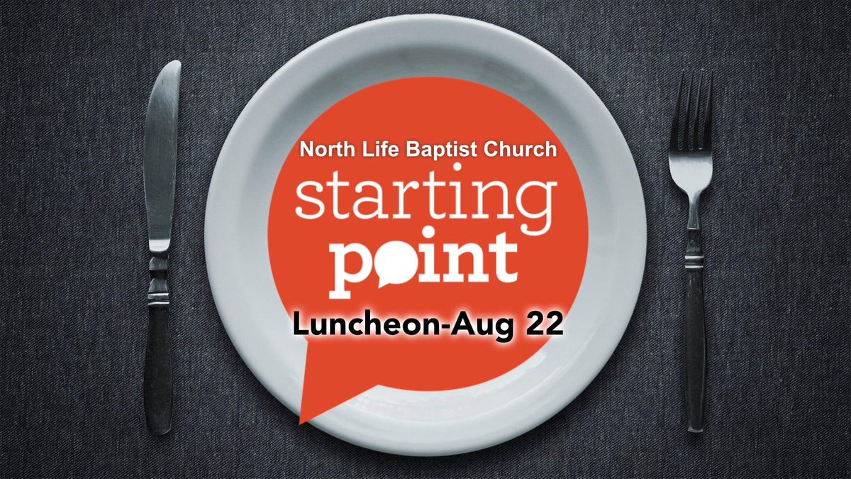 HarleySnode's tweet photo. We have almost 30 folks who are newer to @NorthLifeBC and have reserved their spots for this complimentary luncheon this Sunday, August 22. If that is you and you have yet to register, you are still welcome to just drop in and join us! #StartingPointLuncheon https://t.co/VIZylgkPtm