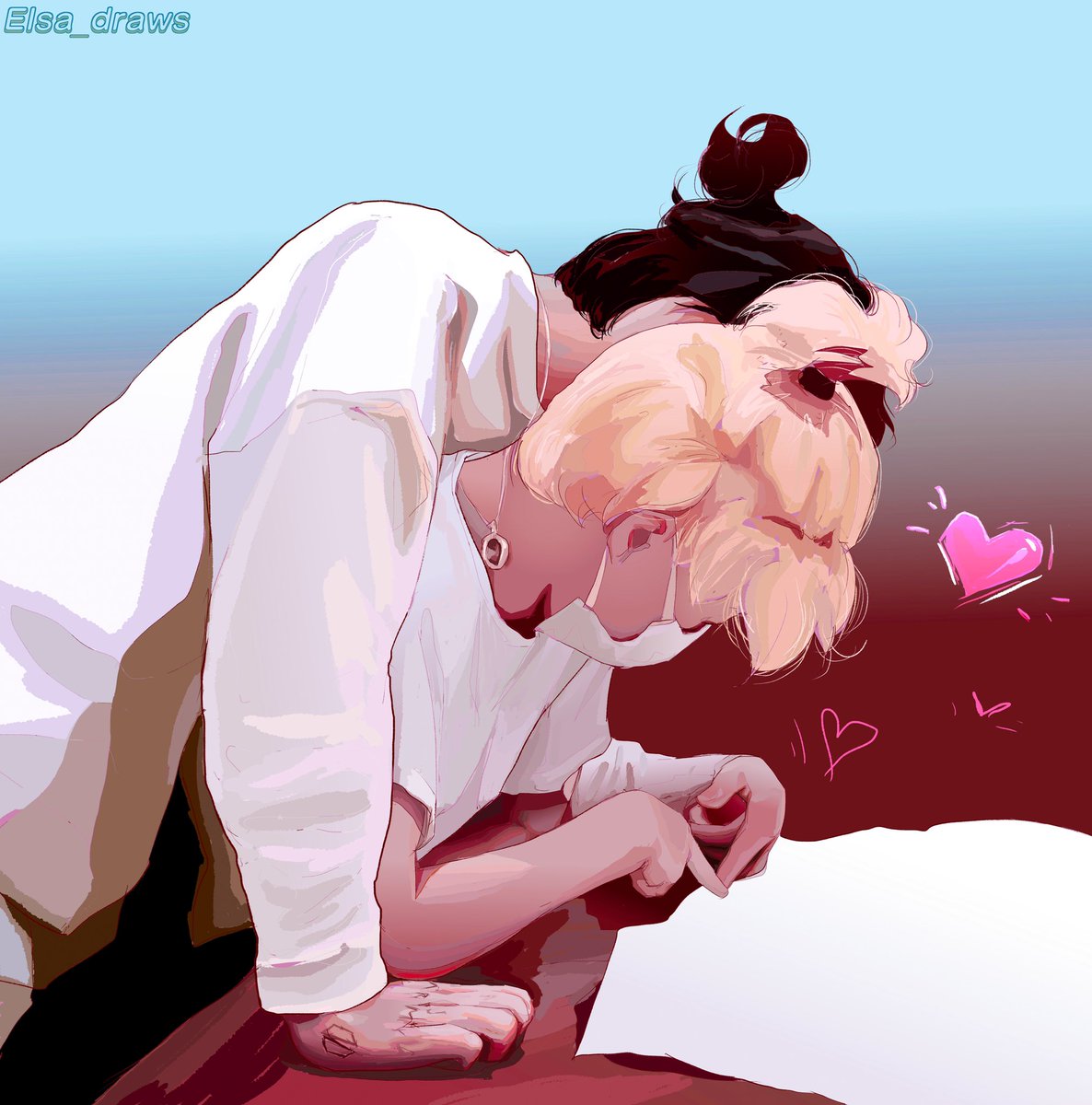 Elsa_draws's tweet photo. 🐥🐰👉👈🥺💕 https://t.co/fGcNtt8deB