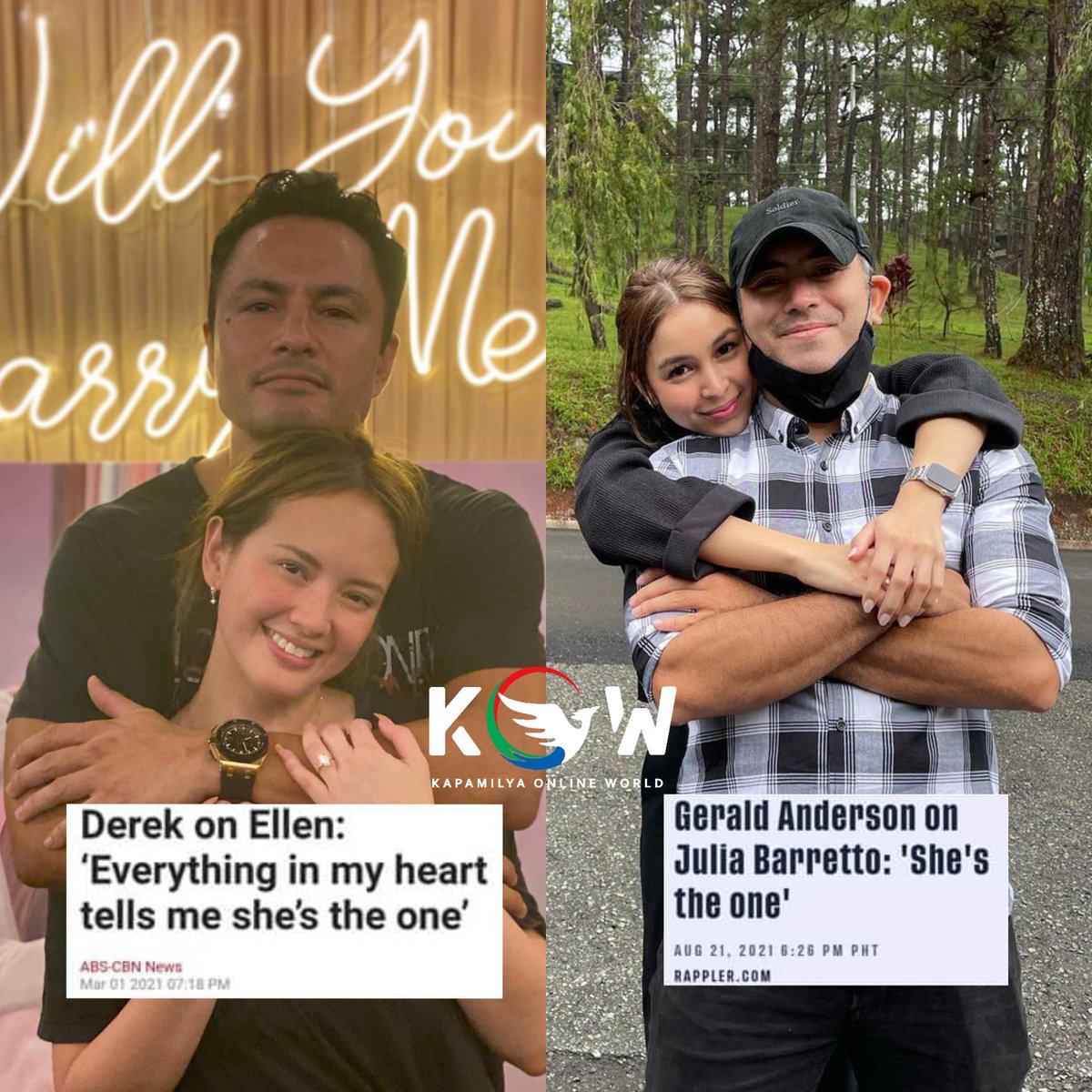 kowalerts's tweet photo. Sana all nahanap na ang "the one." ❤️ #ElRek #JuRald https://t.co/udBw4h94RQ