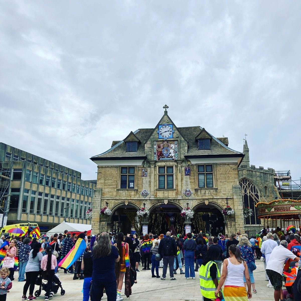A million dreams is all it’s gonna take…The @PeterbPrideUK street party is in full swing - come on down and enjoy the performances until 6pm in Cathedral Square.